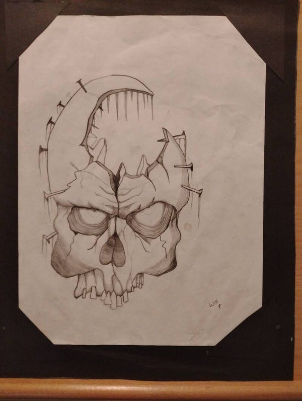 Crecent moon skull