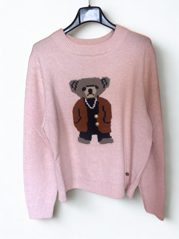 Trui beertje roze