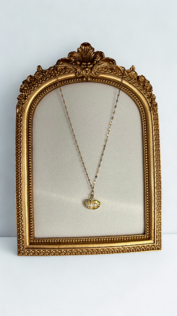 Ketting parel in schelp
