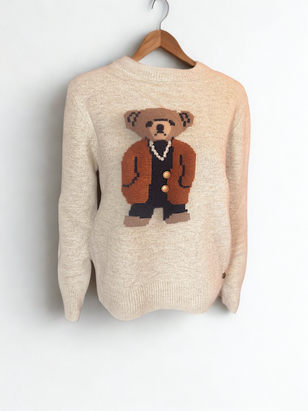 Trui beertje beige