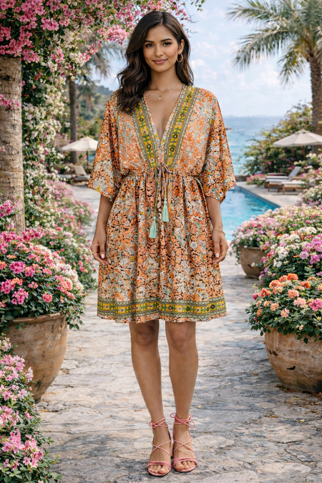 Jurkje met gouden accenten