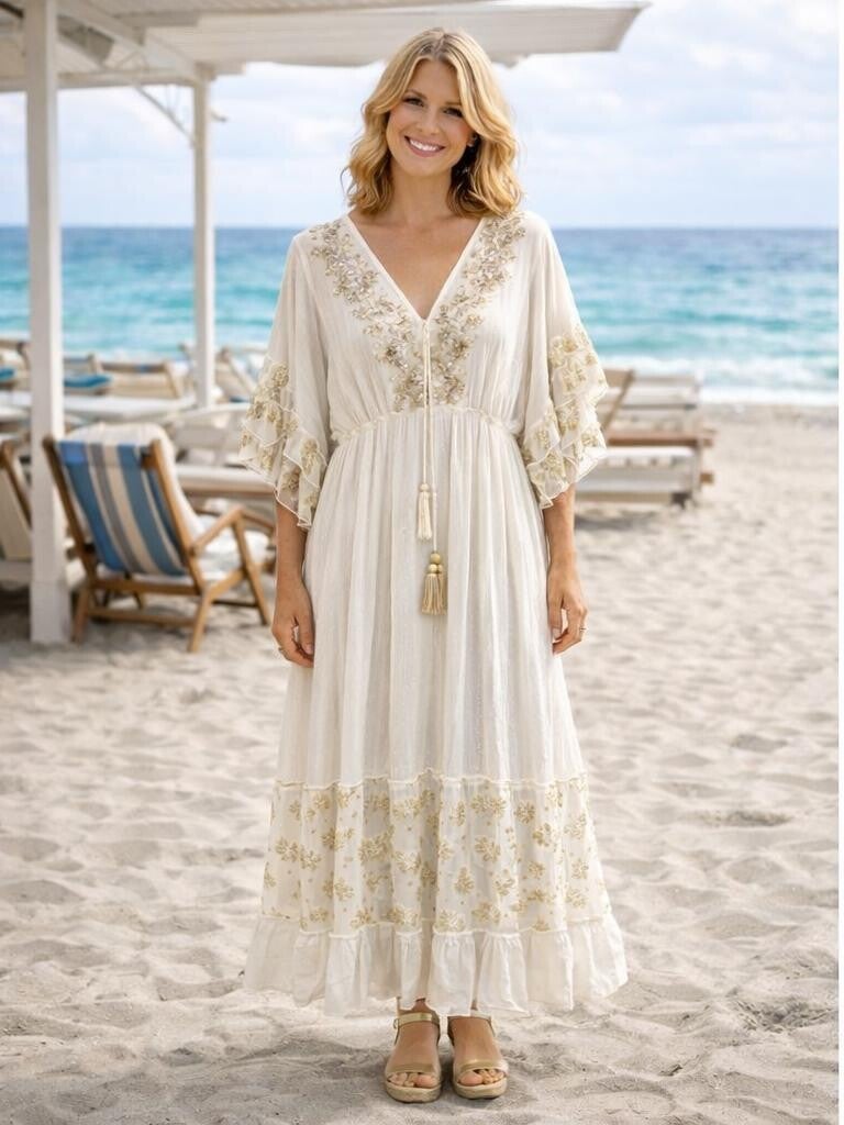 Jurk met luxe afwerking