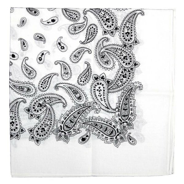 BANDANA WIT MET PATROON