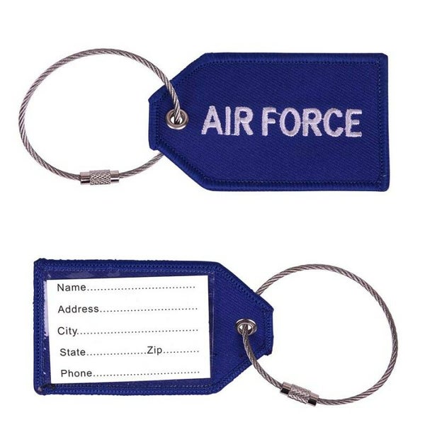 BAGAGE LABEL AIR FORCE Blauw / Rood