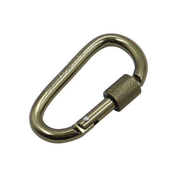 KARABIJNHAKEN MET SLUITING SET  8 MM Groen / Zwart