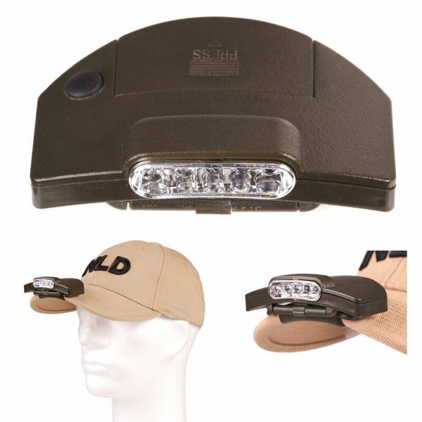 5 LED BASEBALL CAP CLIP-ON HOOFDLAMP