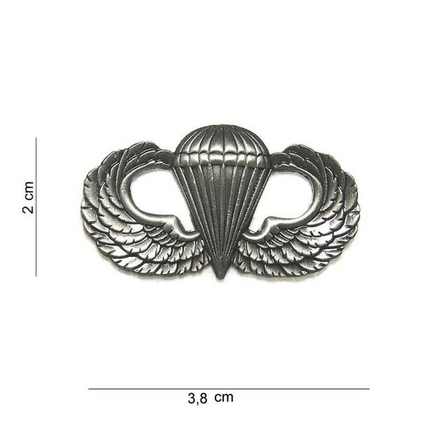 EMBLEEM METAAL PARA WING GROOT ZILVER