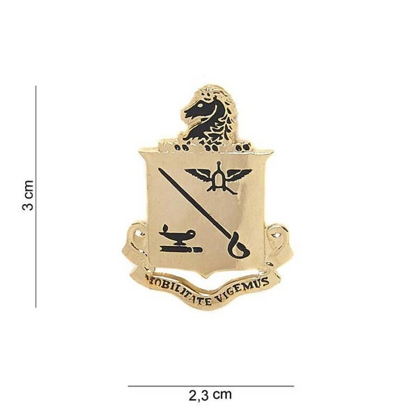 EMBLEEM METAAL MOBILITATE VIGEMUS WWII US ARMY CAVALRY