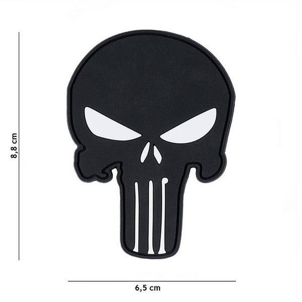 EMBLEEM 3D PVC PUNISHER ZWART