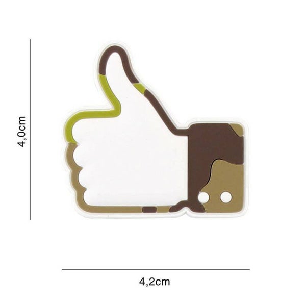 EMBLEEM 3D PVC LIKE / DON'T LIKE Woodland