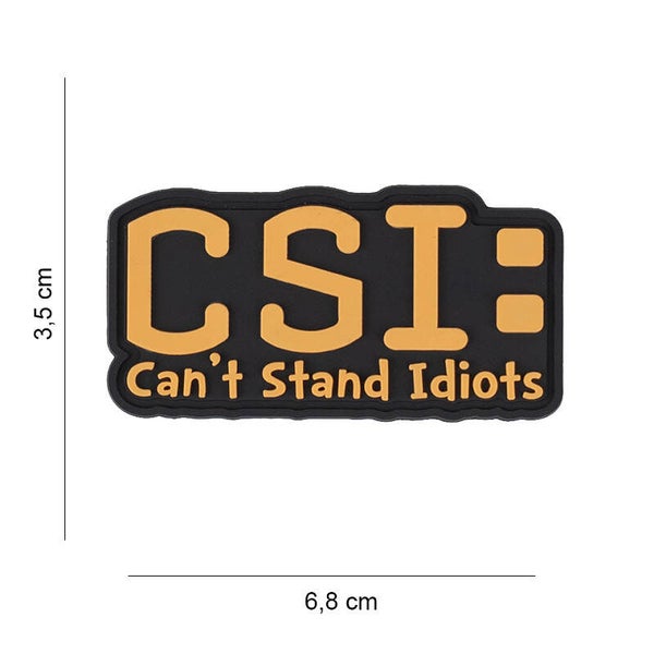 EMBLEEM 3D PVC CAN'T STAND IDIOTS