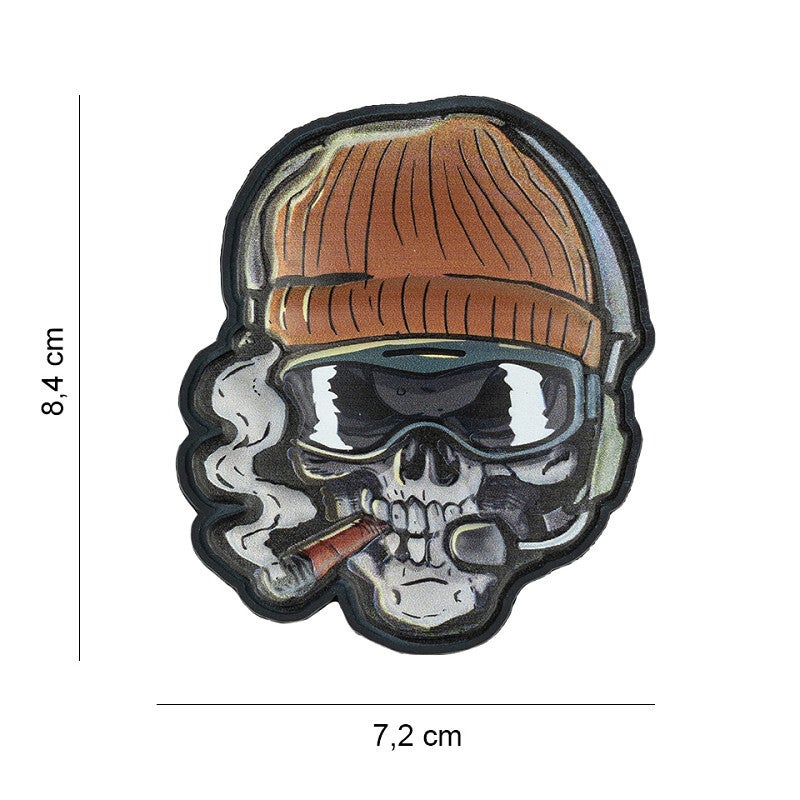 EMBLEEM 3D PVC SKULL BEANIE WARRIOR
