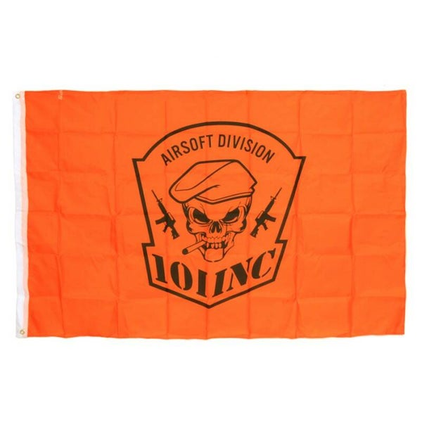 VLAG 101 INC SKULL Oranje