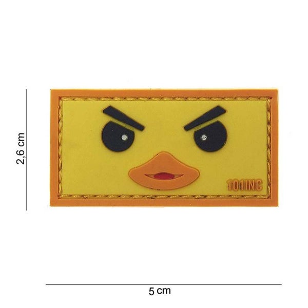 EMBLEEM 3D PVC DUCKFACE GEEL