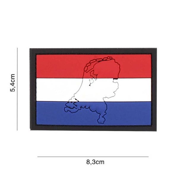 EMBLEEM 3D PVC NEDERLAND MET CONTOUR