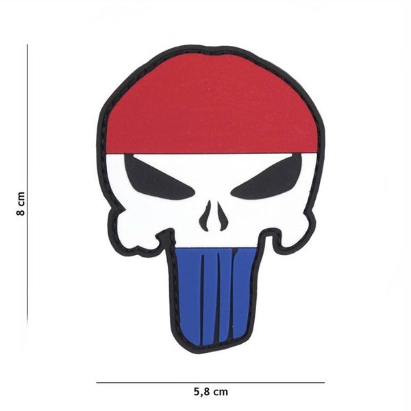 EMBLEEM 3D PVC PUNISHER NEDERLAND
