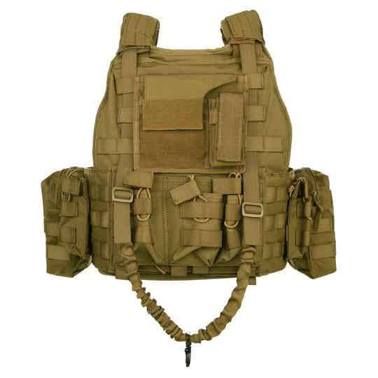 TACTICAL VEST RANGER LQ14122 Groen / Zwart / Coyote