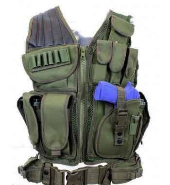 TACTICAL VEST PREDATOR Groen / Zwart / Woodland / Icc fg / Icc au / Digital camo / Acu