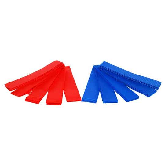 VELCO TEAM STRAP PAK À 10 STUKS (5rood, 5 blauw)