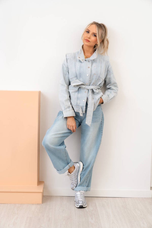 Brooklyn jeans met studs