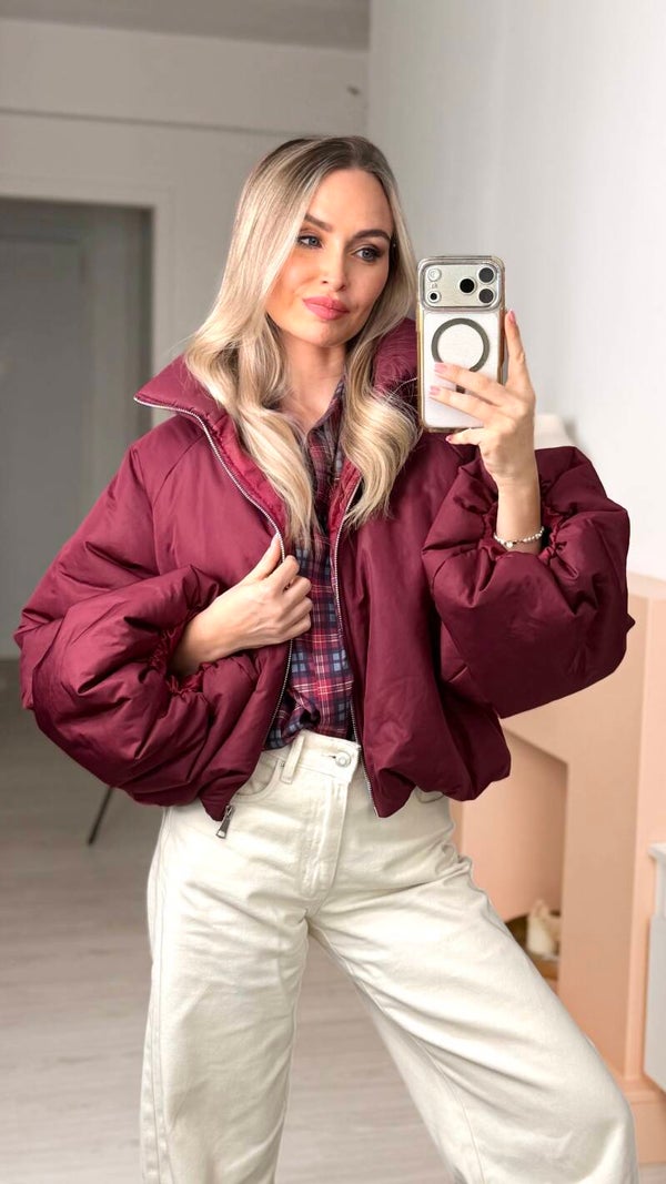 Juna Jacket – Stoere oversized winterjas met wijde mouwen