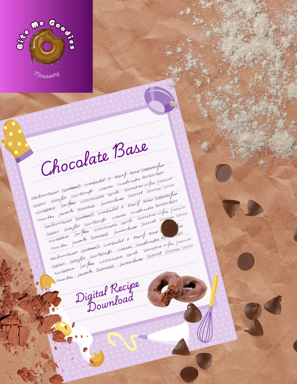 Chocolate Cake Donut Base – Digital Recipe Download