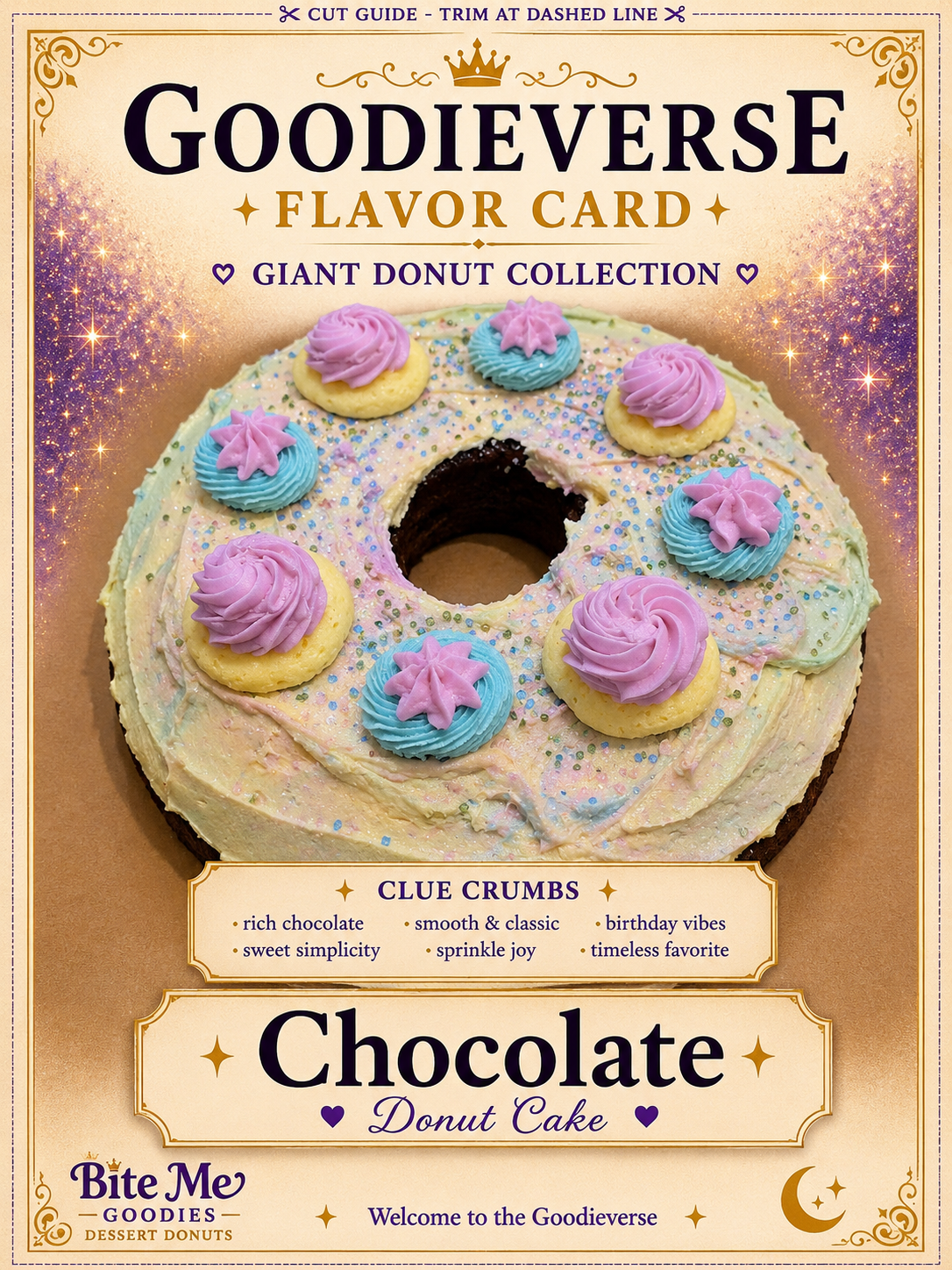 Chocolate 8-Inch Donut Cake