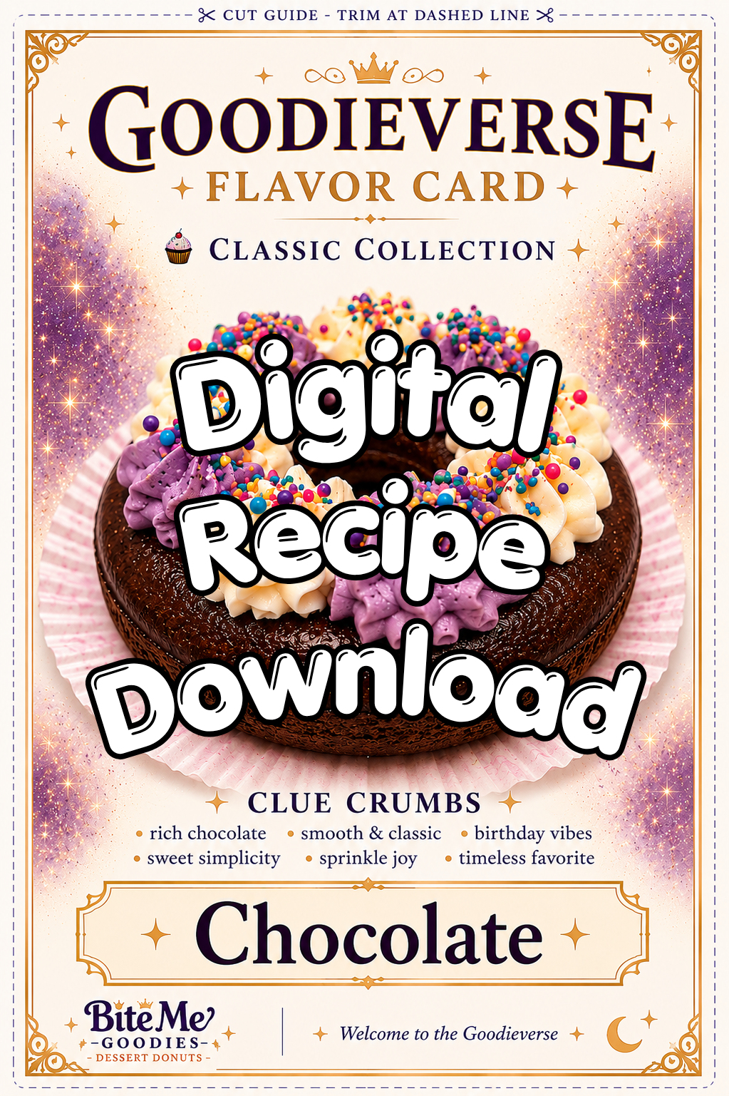 Chocolate Cake Donut Base – Digital Recipe Download