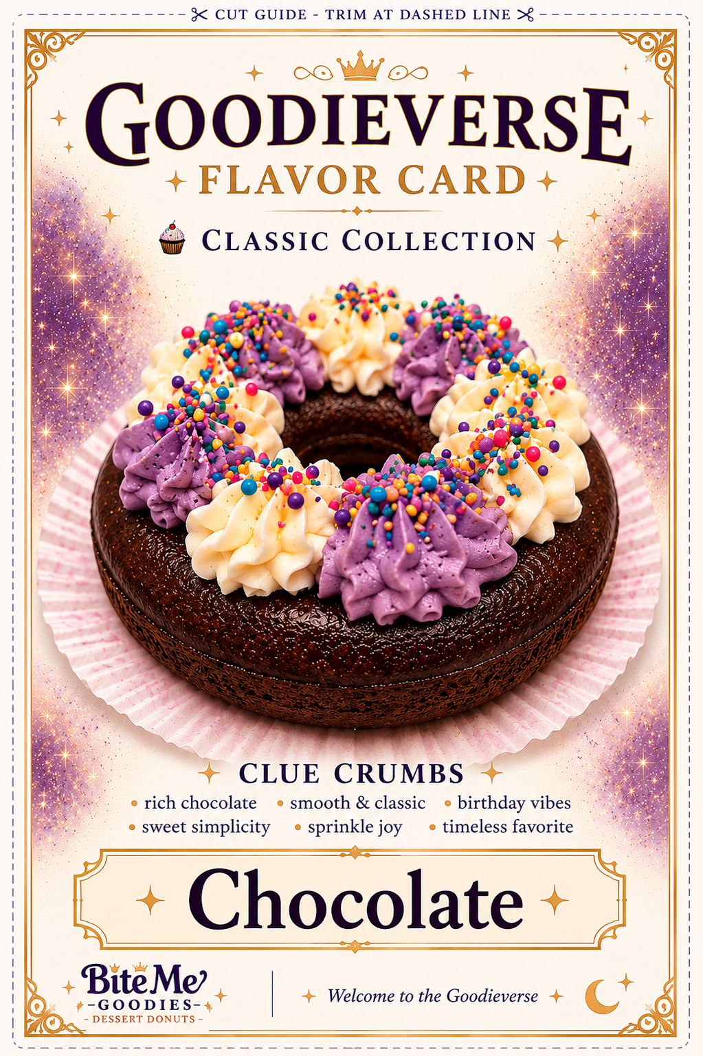 Chocolate Buttercream Flavor Card