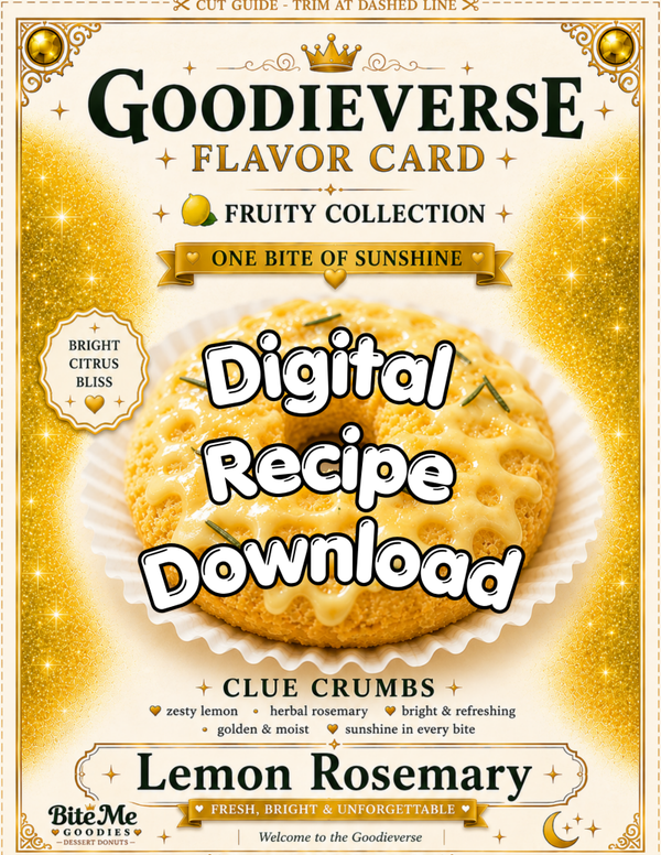 Lemon Rosemary Cake Donut – Digital Recipe Download