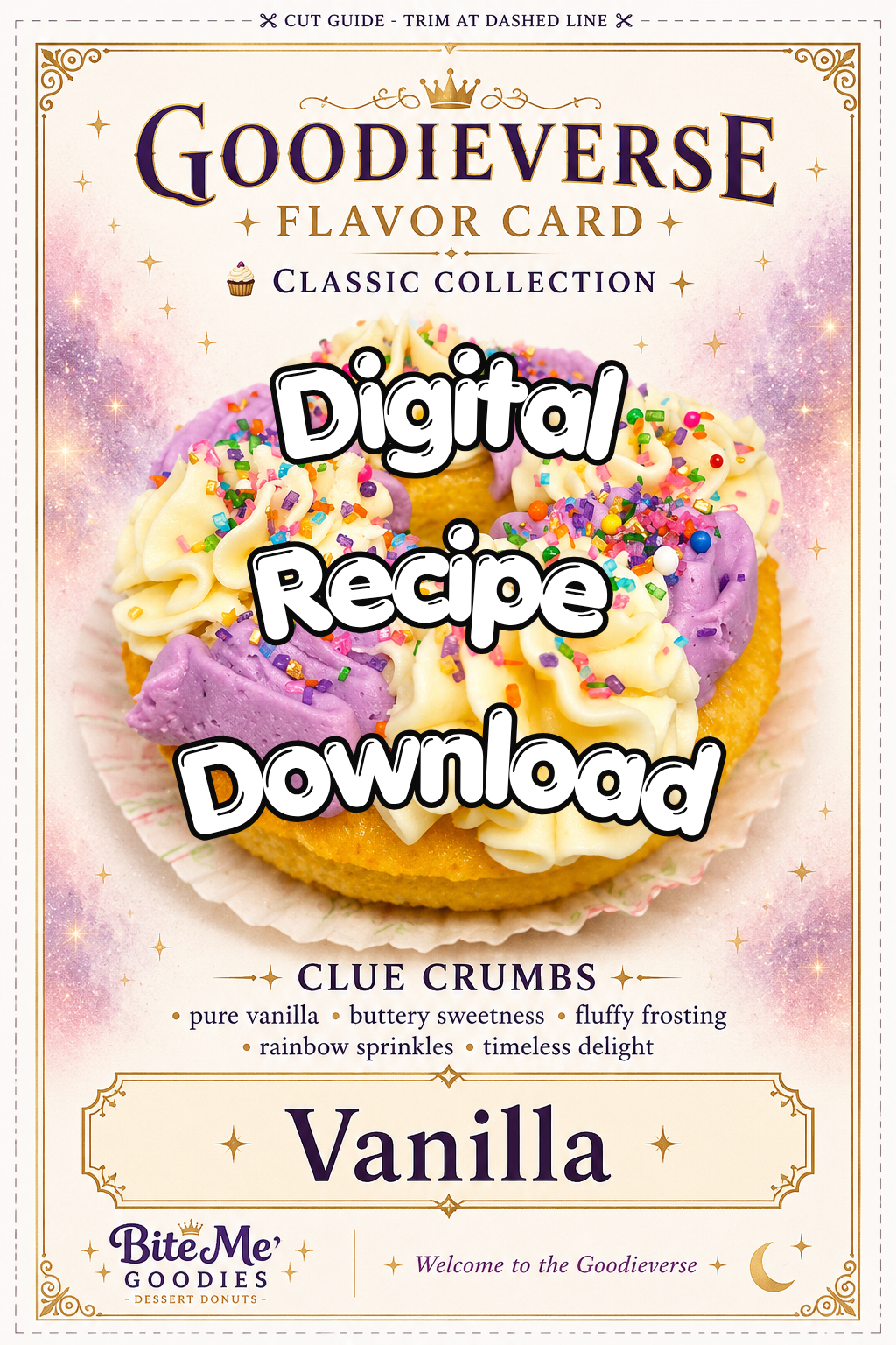 Vanilla Cake Donut Base – Digital Recipe Download