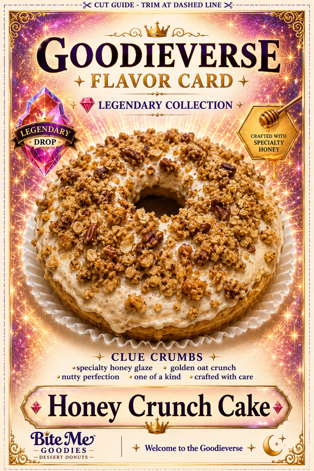 Honey Crunch 8-Inch Donut Cake