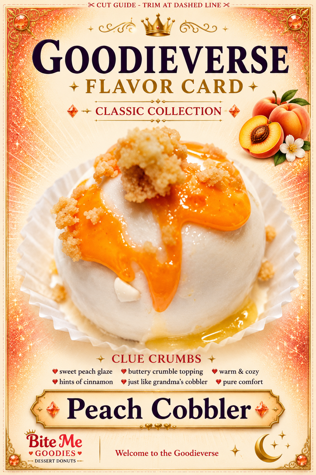 Peach Cobbler Cake Bite