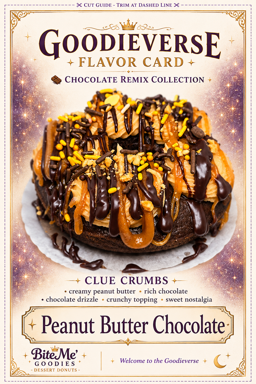 Peanut Butter Chocolate Flavor Card