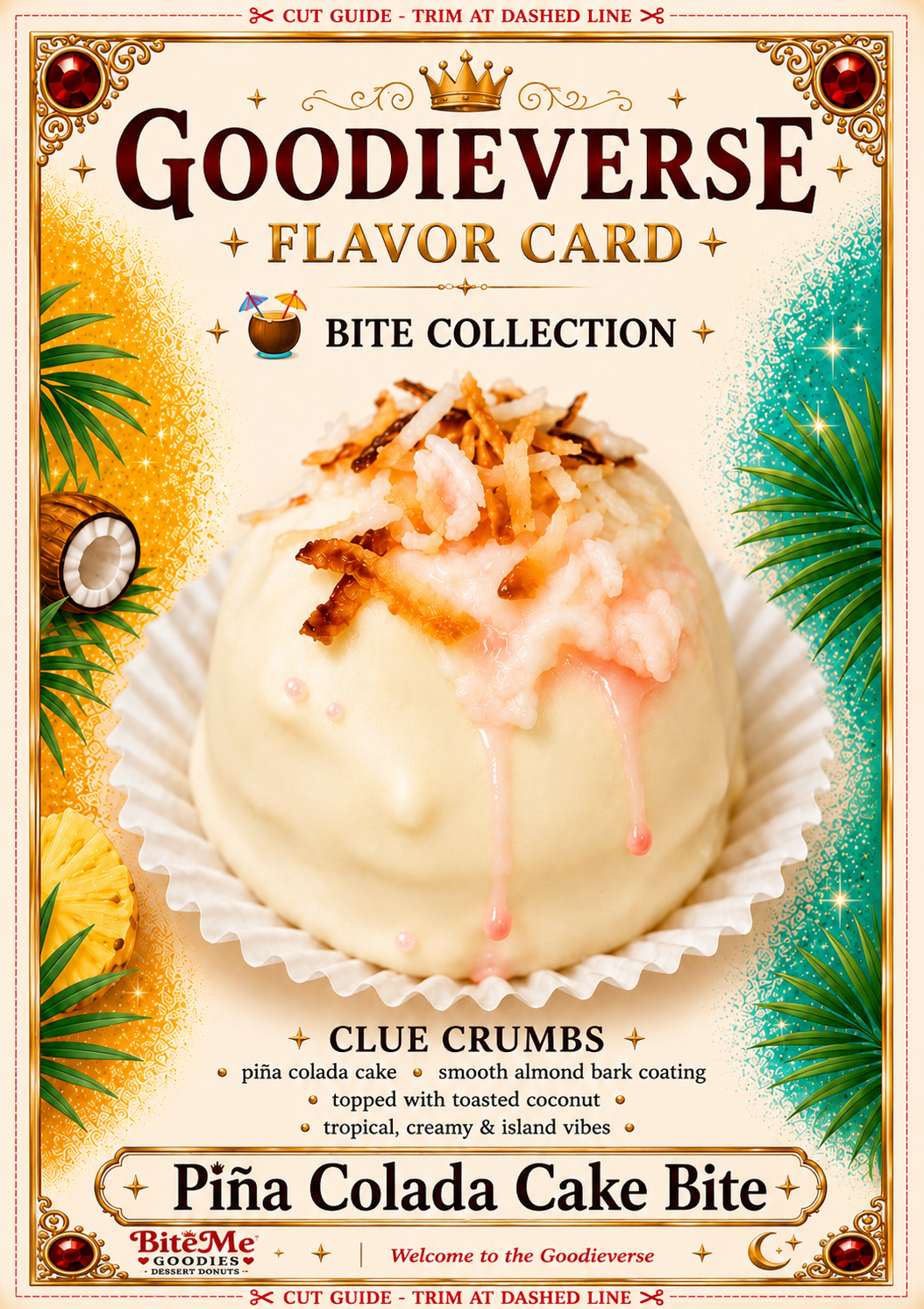 Piña Colada Cake Bite