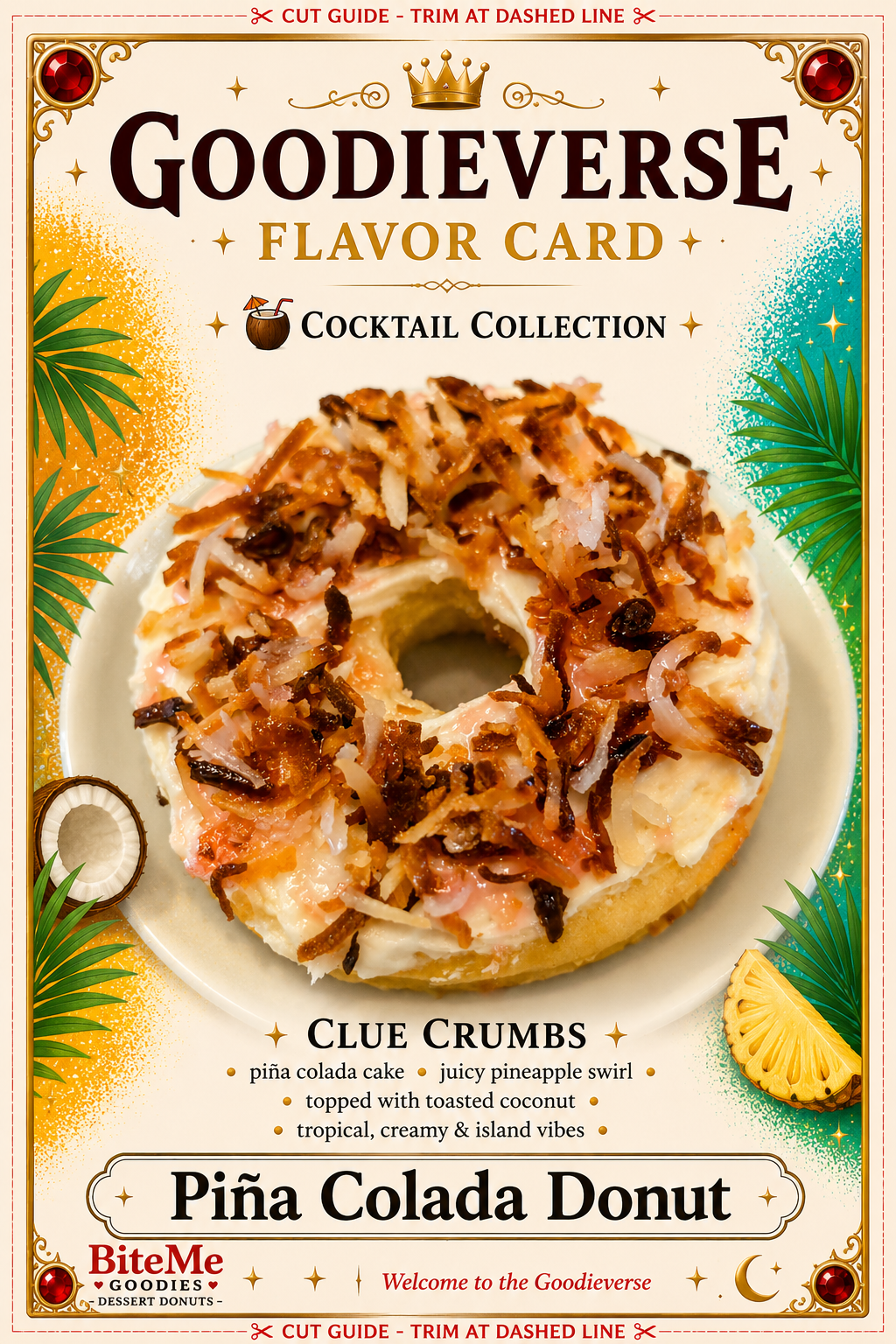 Piña Colada Flavor Card