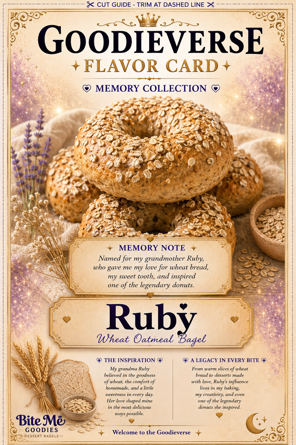 Ruby wheat bagel