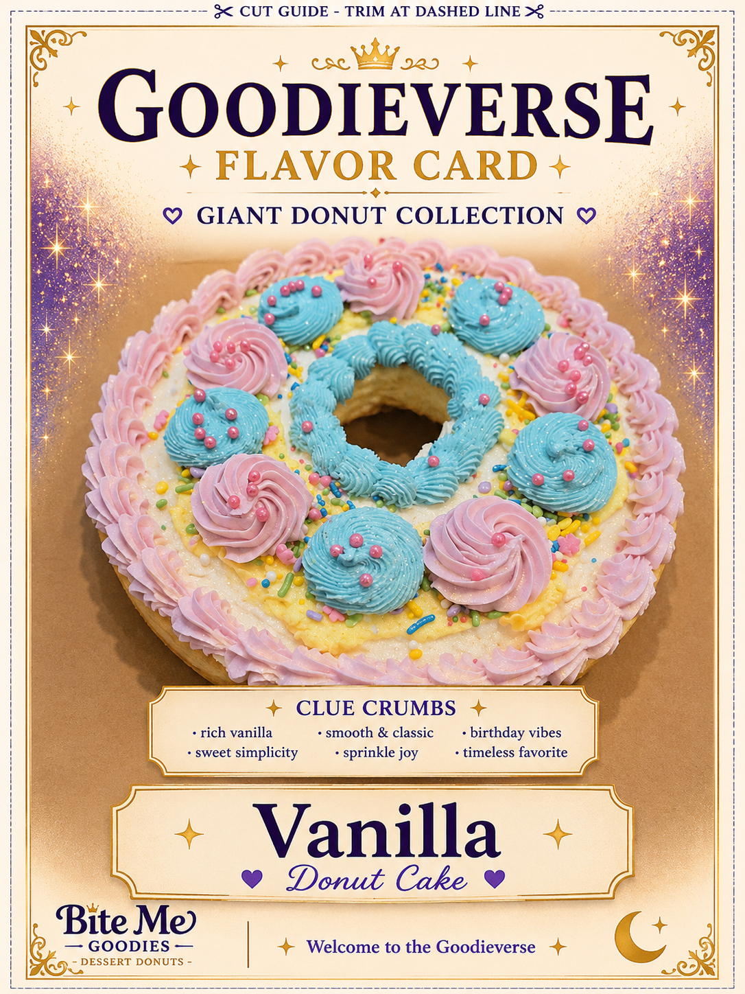 Vanilla 8-Inch Donut Cake