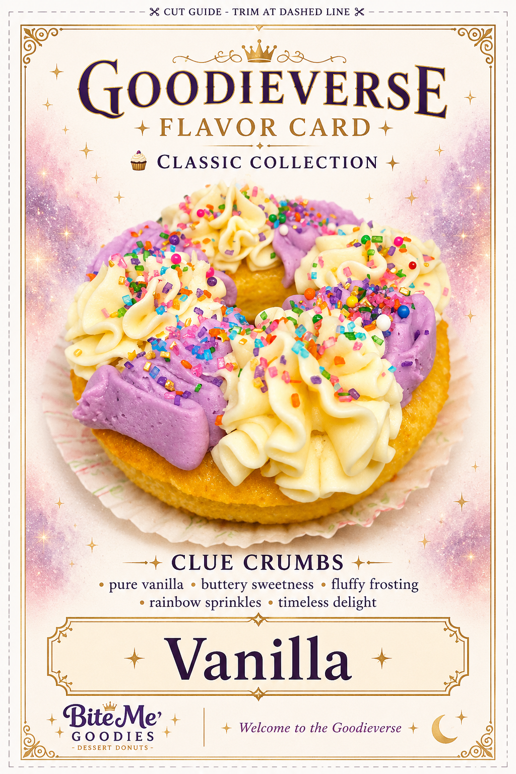Vanilla Buttercream Flavor Card