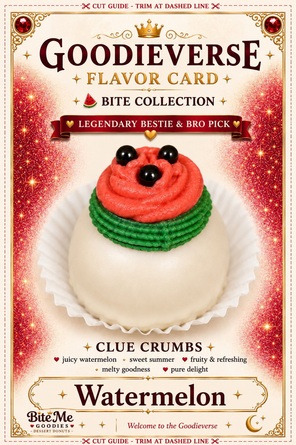 Watermelon Cake Bite