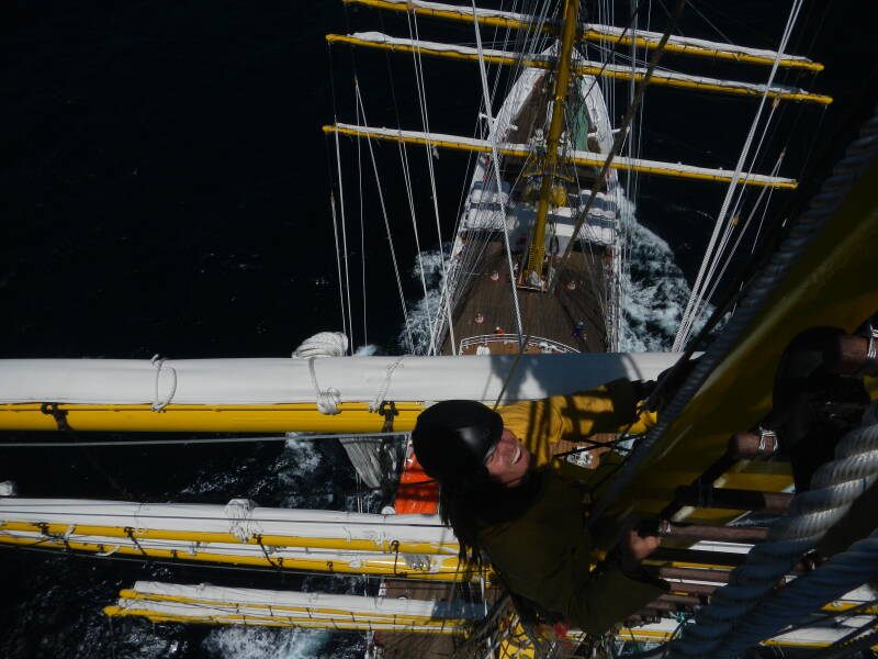 Großmast, Bima Suci, Rahen, Historische Takelage, Marineschulschiff