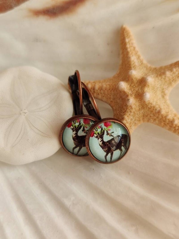 Oorhangers hert brons