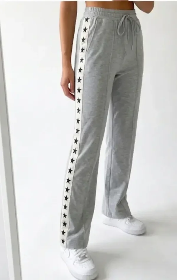 straight leg lounge broek met sterren Ambika