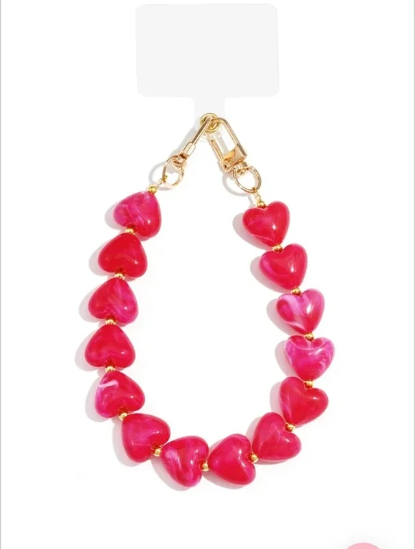Pink Marble Heart Phone