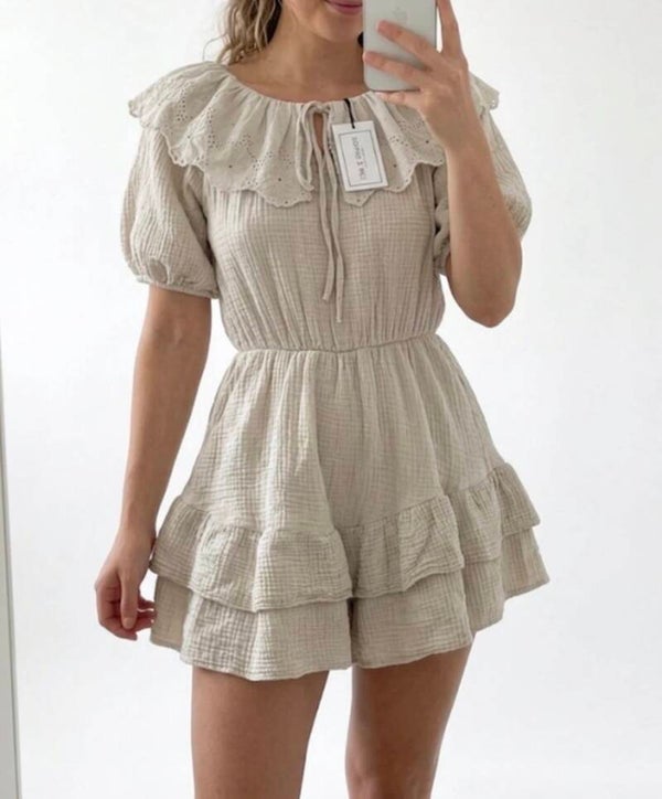 Broderie Mini-Jurk