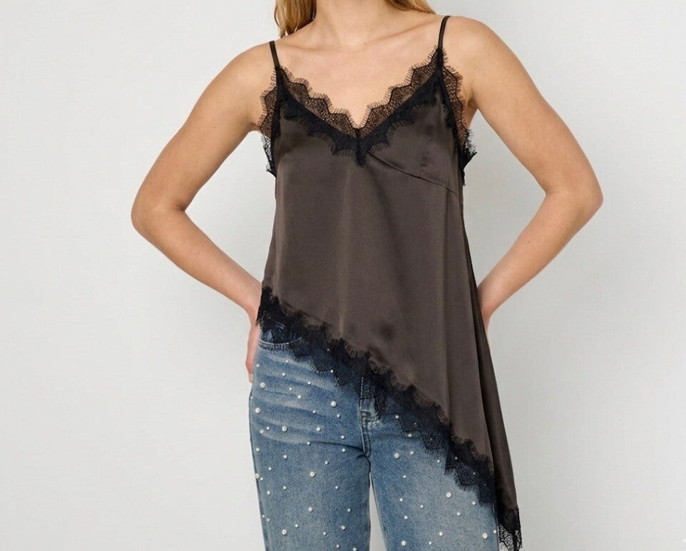Bruine kanten top