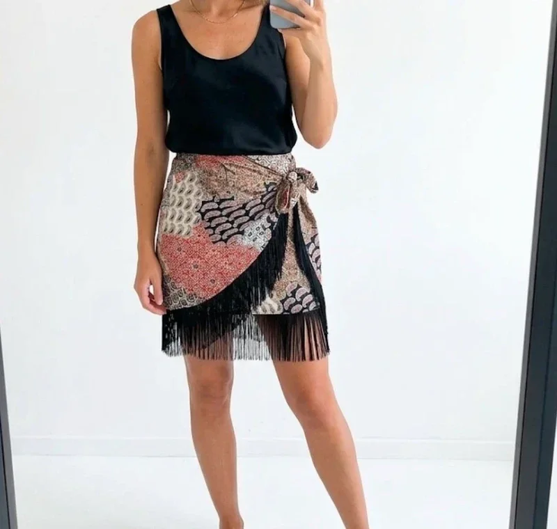 rok met detail Zara