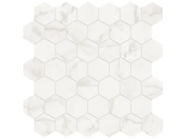 Majesto Ariel Bianco Honed 2" Hex Mosaic Tile Collection