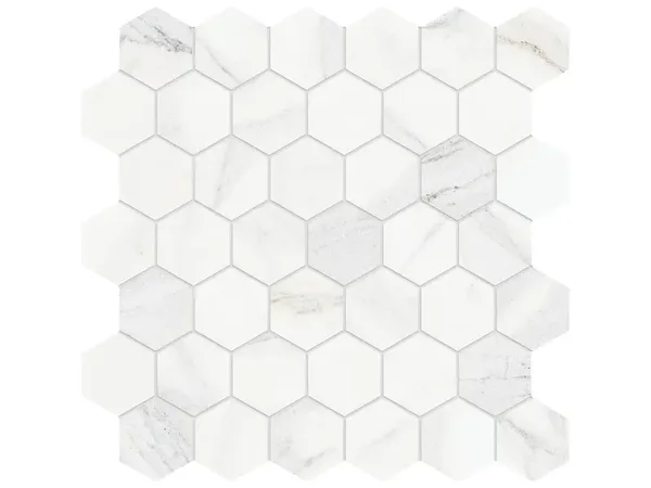 Majesto Calacatta Borghini Vintage 2" Hex Mosaic Tile Collection