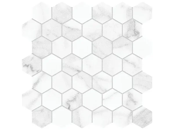 Majesto Statuario Vintage 2" Hex Mosaic Tile Collection